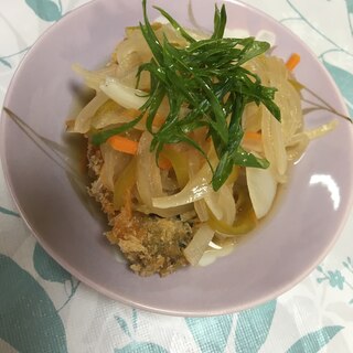 冷たく冷やして(*^^*)アジの南蛮漬け☆